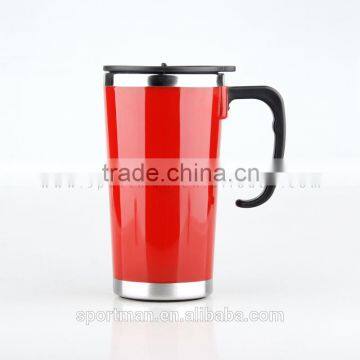 CE/EU Certification Mug Plastic Material Coffee Mug With Handle&lid Non-spill Travel Mug photo-4