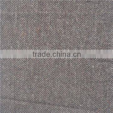 wool/viscose blend herringbone light wool fabric