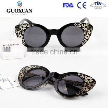 Custom Flower Children Kids cat eye girls sunglasses