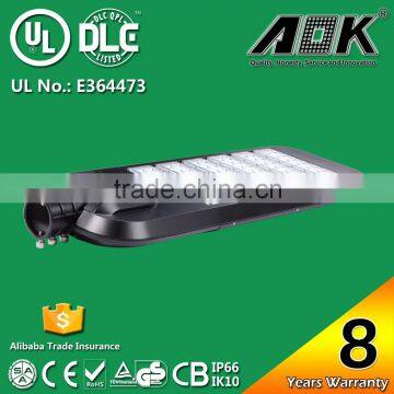 UL DLC 8 Years Warranty IK10 Dimmable Photocell 240W Outdoor LED Street Light photo-4