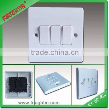 3 gang 1 way switch thin wall switch bakelite plate electric switch