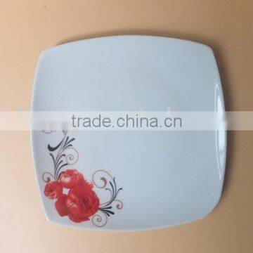 Cheap Bulk White Square Shape Porcelain Dinner Plate With Custom Printing Wholesale Ceramic Dinner Plate & Dish Stock photo-2