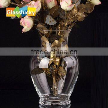 wholesale transparent glass flower vase for home decor