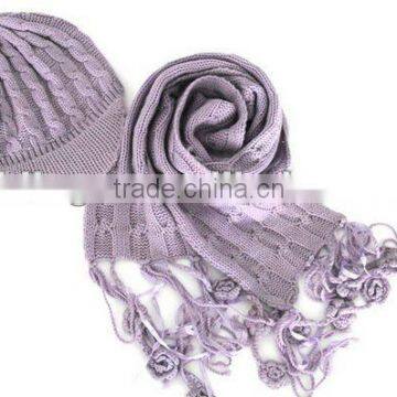 fashion wool hats,scarves & gloves sets