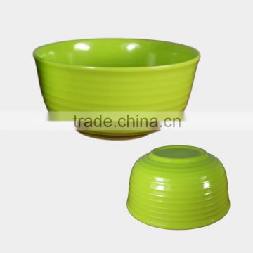 melamine round colored bowl