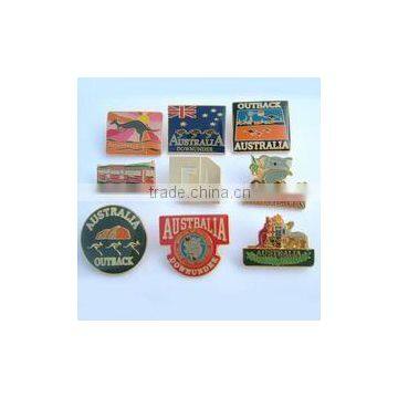 High-quality Creative design torch light pattern emblem soft enamel badge