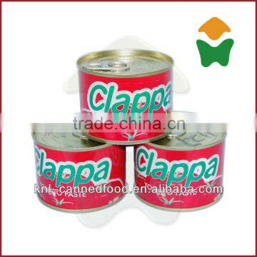 70g to 4.5kg Wholesale tomato paste usa 210gx48tins