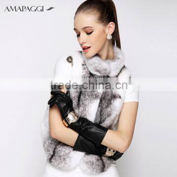 Wholesale grey cross mink fur vest & waistcoat on sale