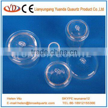 Transparent high temperature quartz crucible