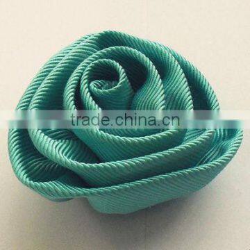 green handmade satin artificial rose