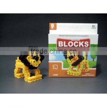 education toys chain toys pieces together piece together chain block lion building block