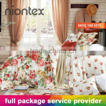133*72 Cotton Twill Reactive Print Printed Bed Linen for Wholesale OEM Order