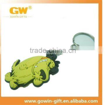 custom promotional animal rubber keyring