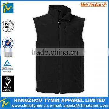 2015 new soft touch cheap black vests