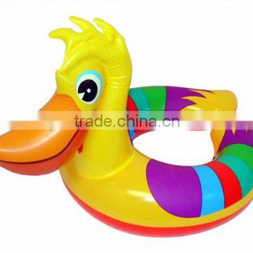 Wholesale custom pvc duck swim ring for kids