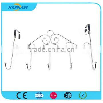 Household Wall Mounted Metal Pothook with 5 Hooks Used in Bedroom, Kitchen and Bathroom XQ08505