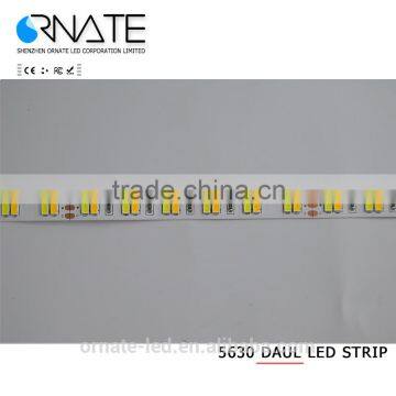 Factory Price White/Warm White 120leds/m 5630 dual white led strip lights