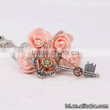 Key Shaped Designer Necklace, Wholesale Steampunk Vintage Necklace photo-4