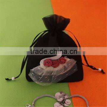 custom gift printed organza jewelry pouch