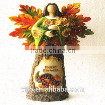 Resin Plaster Paintable Rattan Angel Craft