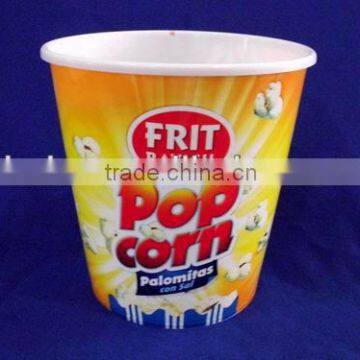 plastic popcorn cup container