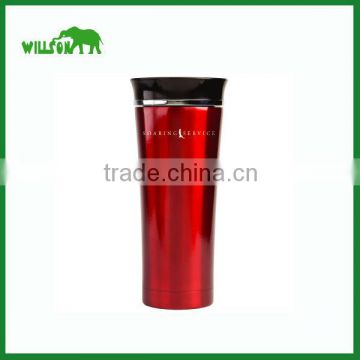 2016 trade insurance logo printed double wall stainless steel coffee tumbler