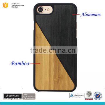 Fancy Bamboo Aluminum Combination Cell Phone Cases for Iphone 7