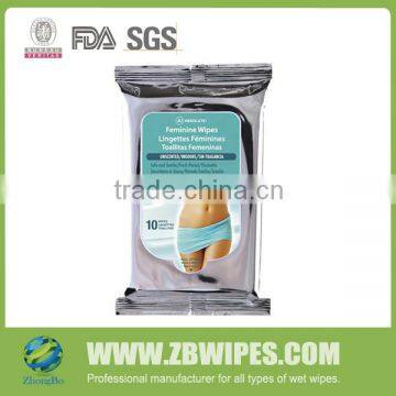 10CT FDA BV Approved Antiseptic Lady Intimate Wipes