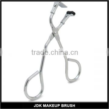 Low MOQ silver stainless steel cosmetic eyelash curler eyelash auxilary makeup tool