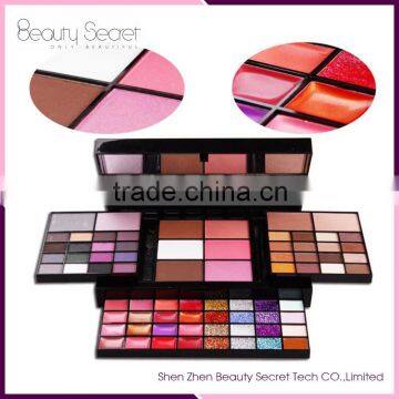 2016 wholesale 74 Color eyeshadow palette packaging glitter eyeshadow