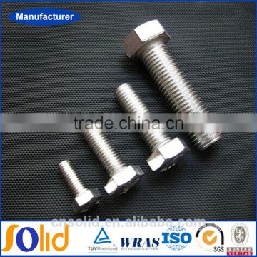 A2-70 304 M8 Hex Stainless Steel hardware machine bolts and nuts screw