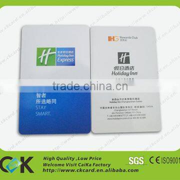 Custom 13.56MHz HF passive RFID hotel key card cheap price