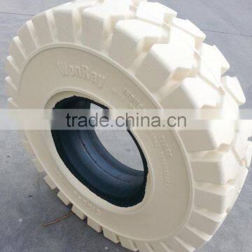 Cascade Forklift Attachment 28x12.5-15 White Solid Tyre photo-3