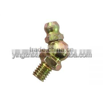 M6x1 45degree Grease Gun Zerk Fitting Yellow Zinc Plated photo-2