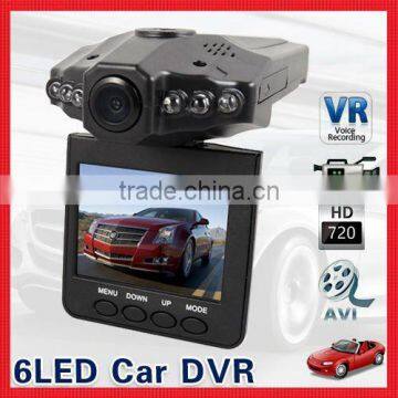 2.5" Color TFT LCD 6 IR LED HD Car DVR Camera Audio Video Recorder