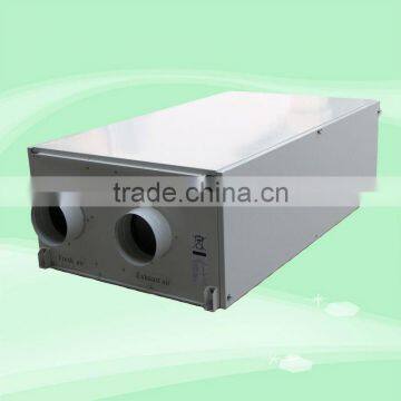 Ceiling mounted heat pump ventilator air to air heat recovery