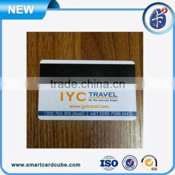 pvc plastic card with magnetic strips