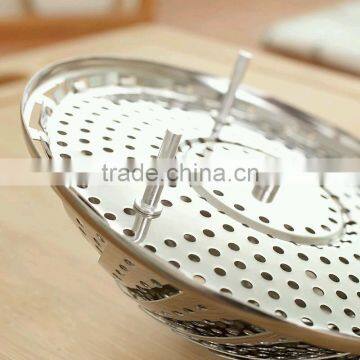 Vegetable Steamer Basket 100% Stainless Steel,Foldable photo-3
