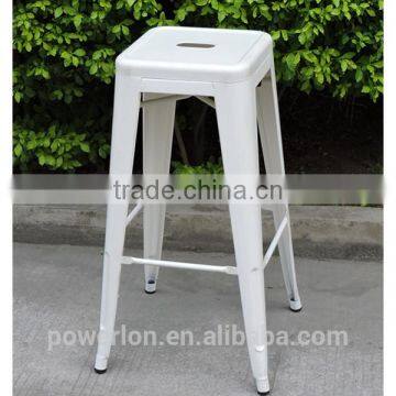 Iron bar stool chair stackable