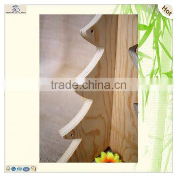 Laser Engraving Cutting Wooden Craft Snow Tree Santa Sled