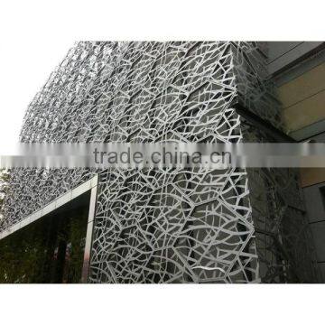 Engraved Panel Laser Cutting Perforated Outdoor Aluminum Curtain Wall