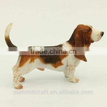 Artificial Resin Basset Hound Dog Statues Statues for Sale photo-4