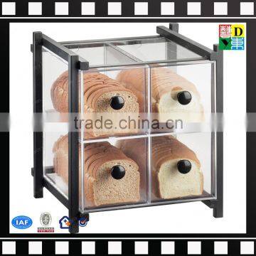 Wholesale Custom-made acrylic countertop 4 drawers bread/cookies/pastry display cabinet/bakery display case