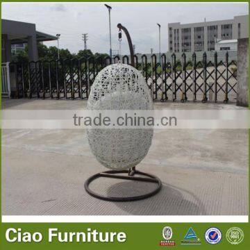 Hot Sale Fashion White Rattan Swing Chair Garden Furniture photo-3