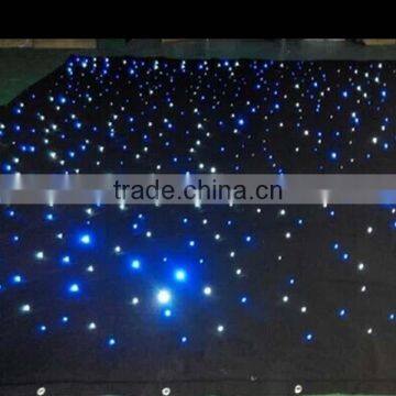 Bright LED Star Cloth RGB Curtain for Wedding/ Can OEM Different Size Curtain