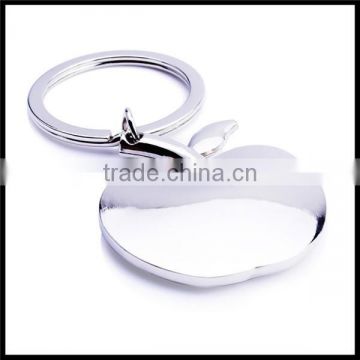 Factory price gift keyrings apple metal key ring supplier