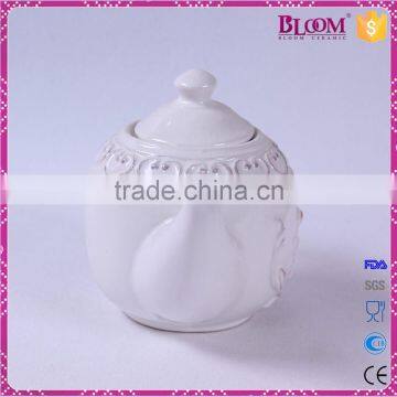 Cheap Chinese Custom White Ceramic Tea Pot photo-4