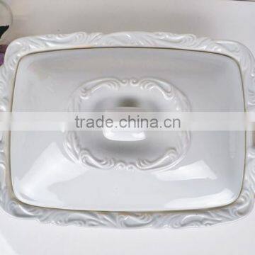 14.5" Square Porcelain Baking Tray photo-2