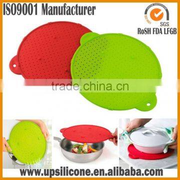 Food Grade Multi-fuction 3 in 1 Silione Cooking Splatter Guards/splatter Screen photo-2