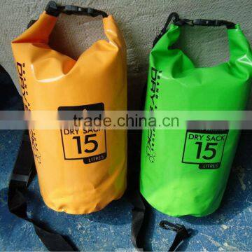 Heavy Duty PVC Tarpaulin Sports Dry Sack With Should Strap